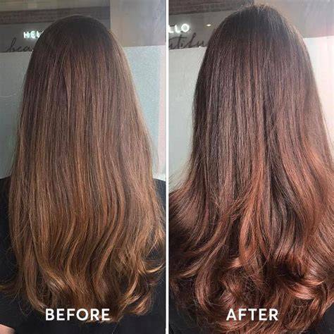 glossy hair treatment előtte-utána