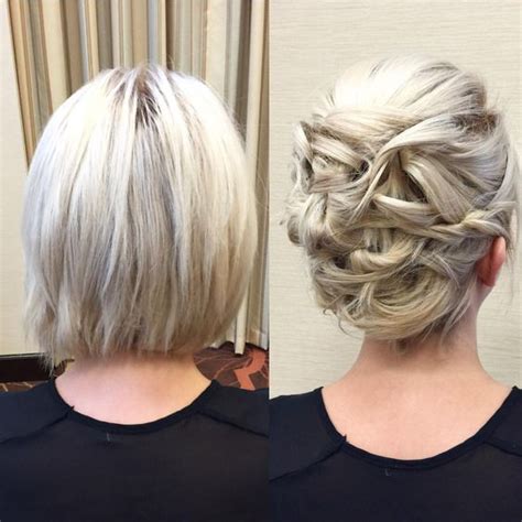 Illusztráció: Updo variációk rövid hajból