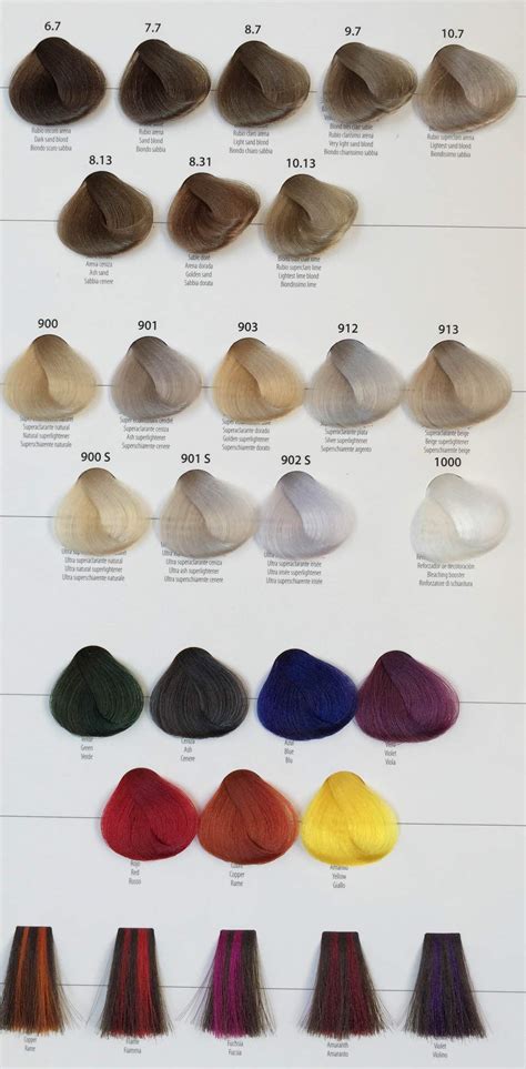 Színes hajfestékek palettája