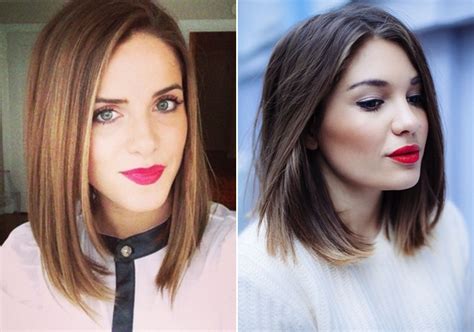 Kerek arcformához illő vállig érő frizura