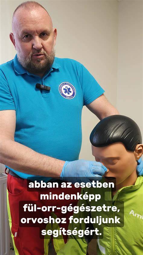 Infografika az orrvérzés típusairól és elsősegély lépéseiről