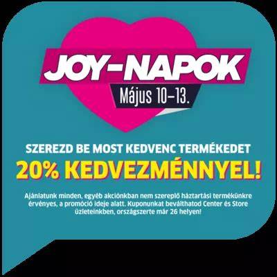 JOY-napok kedvezmények vizuális összefoglaló