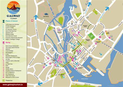 Mapa: Galway városközpontja és H91 Grooming Lounge elérhetőségei