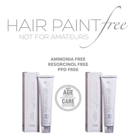 illusztráció a Hair Paint Free és Gloss termékek funkcióiról