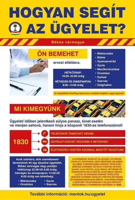 Infografika: Orvosi rendelés és háziorvosi ellátás áttekintése