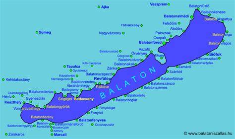 Áttekintő térkép a Balaton déli partjáról és Siófok helyszínről