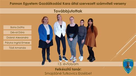 Szakmai versenyen díjazott tanulók