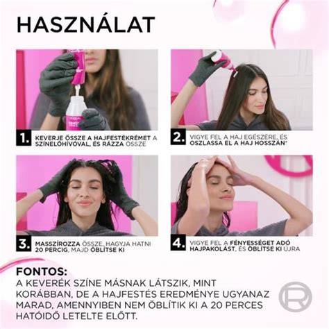 hajszínezo hab lila infographic
