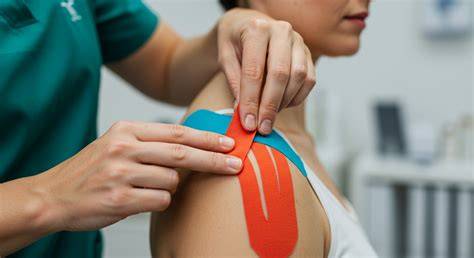 kinesio tape szemléletes ábra és színek hatása