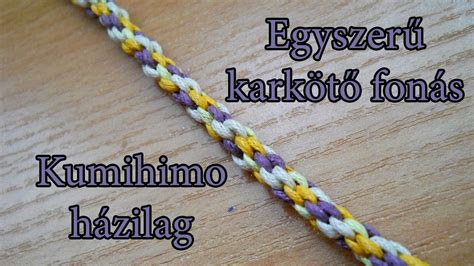 Kumihimo karkötő gyöngyökkel