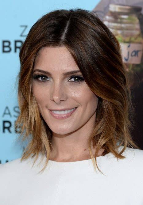 Ashley Greene glossy ombre and retro waves