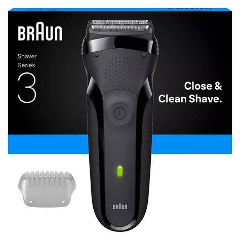 infografika: Braun Series 3 300s működési elve, három nyomásérzékeny vágóegység és SensoFoil technológia