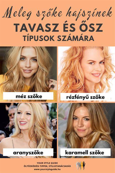 Részletek a szőke és vörös árnyalatokról a Fodrászinfó Pro kollekciójában