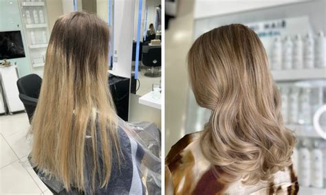 Szalonban végzett balayage technika bemutatása