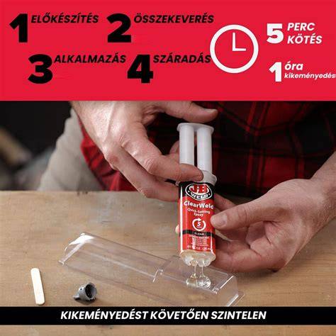 ragasztó használata átlátszó felületen