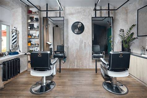 barber shop Budapest interior design