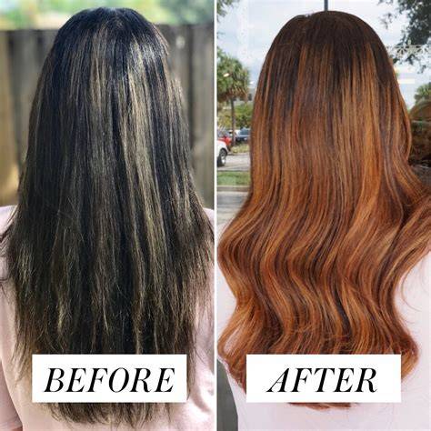 hair stylist results after color