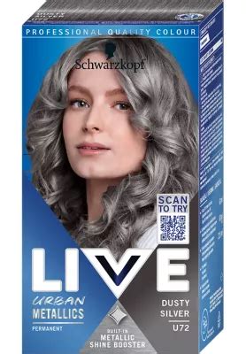 Lila pigmentekkel rendelkező ezüst szőke hajfesték