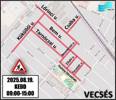 Map: Vecsés centrum és Károly utca elérhetőségek