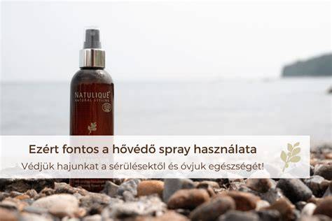 Szőke hajvédő és UV-szűrős spray tipikus használata