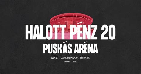 Halott Pénz aréna show-jának plakátja