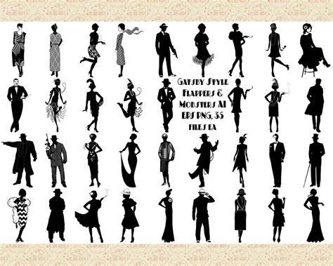 1920s fashion silhouettes infographics