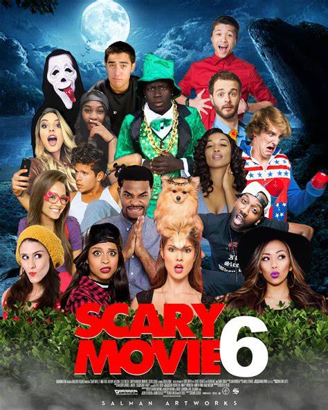 infographic: Scary Movie 6 kapcsolati diagram