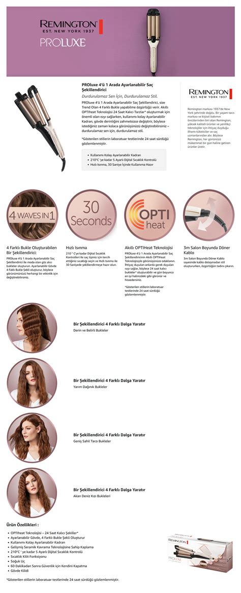 Infografika: Remington PROluxe CI91AW felépítése és fő funkciói