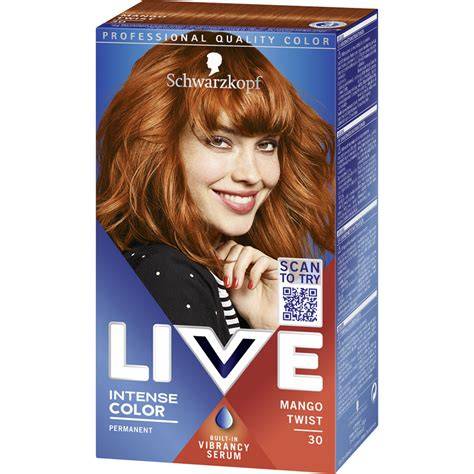 Schwarzkopf Live Color színpaletta vizuális áttekintése