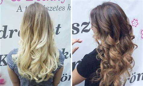 balayage és melírozás ábrája