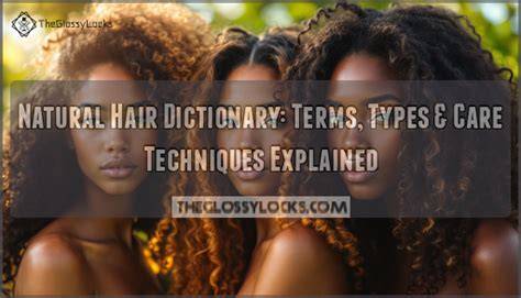 terms of natural hair care infographic