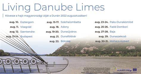 Infografika: Living Danube Limes útvonal és rekonstruált hajó