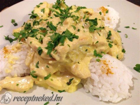 Currys csirkemell saláta recept