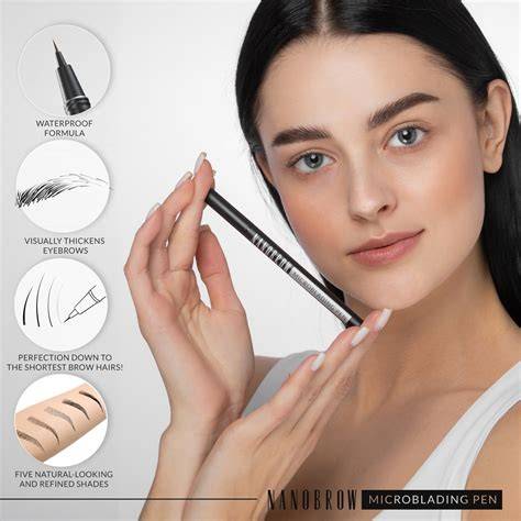 Különböző árnyalatok a Nanobrow Microblading tollból
