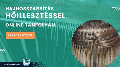 Hőillesztéses hajhosszabbítás illesztési folyamata