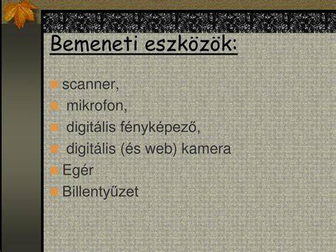 Bemeneti eszközök és világítás - jó alapok.