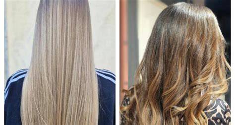 szőkésbarna balayage előtte-utána