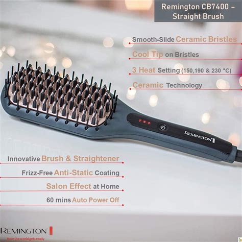 Remington CB7400 funkciók infografika