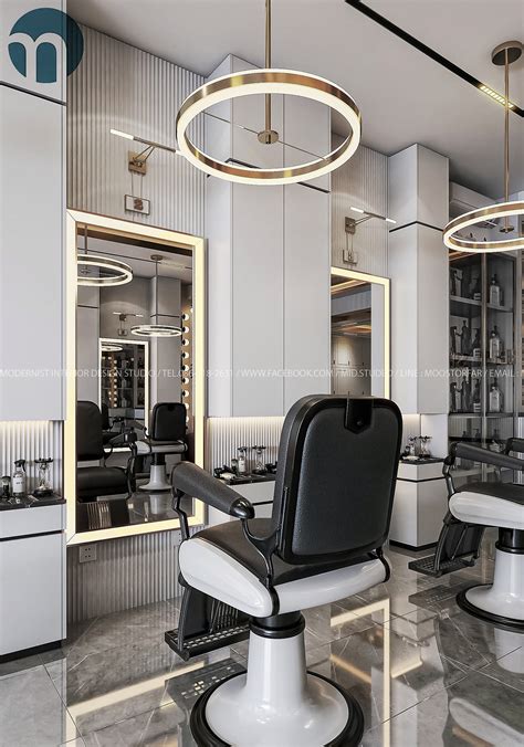 Budapest barber shop interior modern design