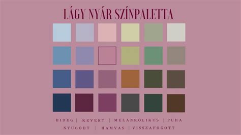 Színpaletta hajfestékekhez