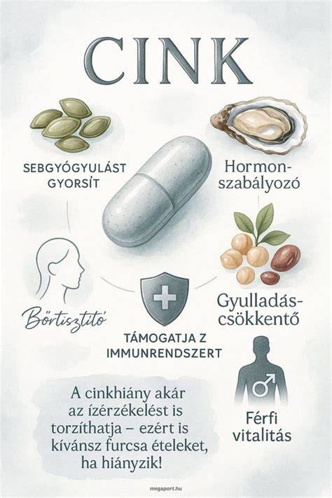 Infografika: Biotin és Cink szerepe a haj-bőr-köröm egészségben