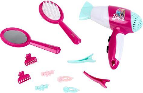 Barbie fodrász stúdió arculata és kiegészítők vizuális ábrázolása