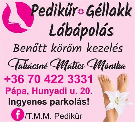 lábápolás és pedikűr kezelések infographic