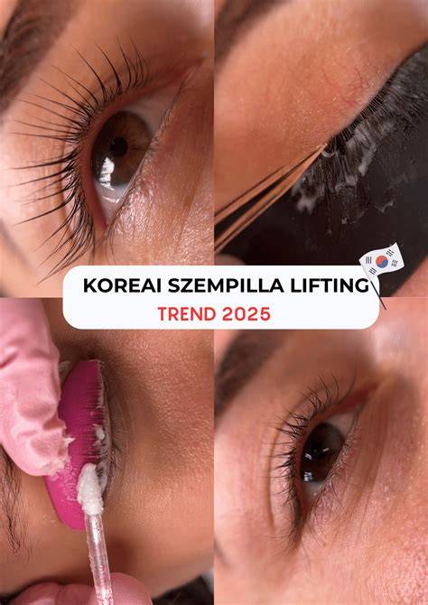 szempilla lifting技术 bemutató diagram