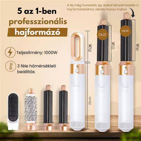 professzionális hajformázó eszközök vizuális összeállítása