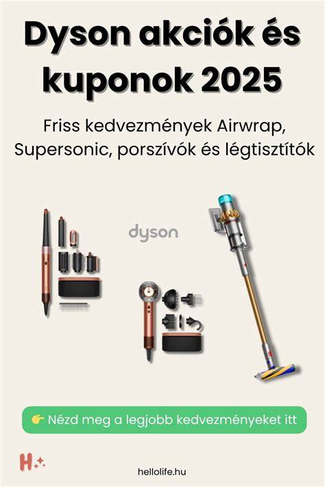 Dyson kedvezmények táblázat