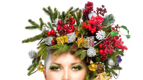 karácsonyi frizura masnival