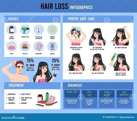 informative hair care infographic