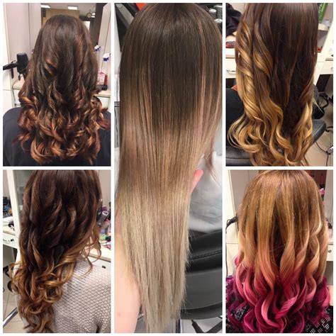 Balayage színátmenet vizuális ábra