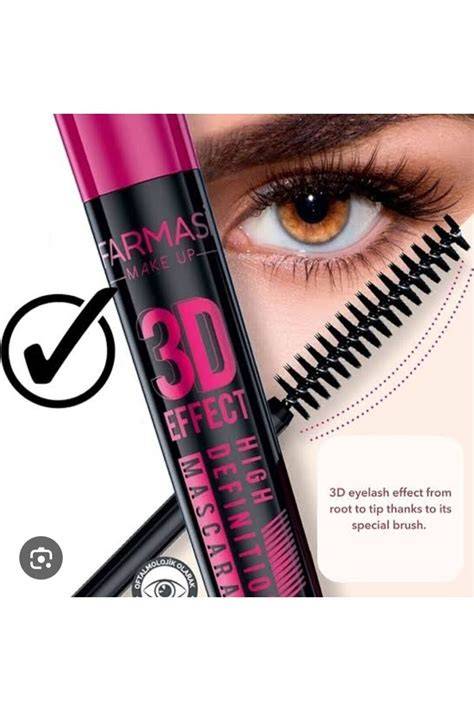 Farmasi 3D Effect szempillaspirál csomagolása és keféje